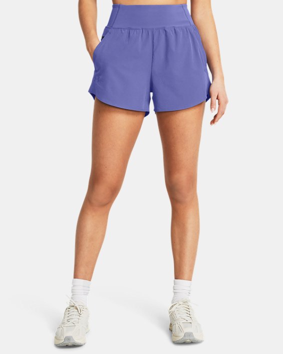 女士UA SmartForm Flex Woven短褲 in Purple image number 0